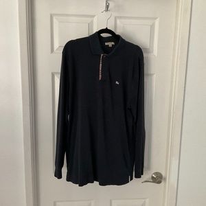 Burberry Long sleeve quarter button Polo